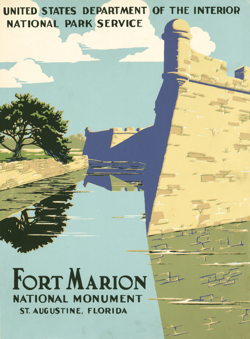 Fort Marion National Monument, St. Augustine, Florida by Don Chester Powell, ca. 1938, Prints & Photographs Division, Library of Congress, LC-DIG-ppmsca-13396.